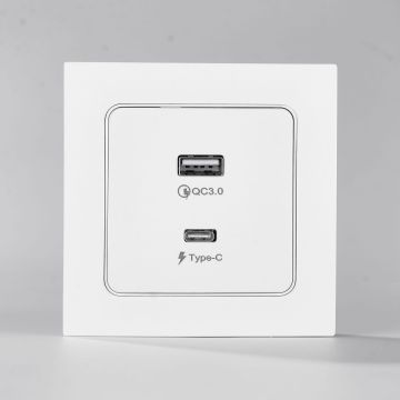 Elendax QC 3.0 USB Type C Wall Socket