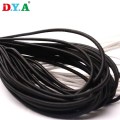 1 mm/2 mm/3 mm/4 mm/5 mm Black/Bhite Round Bulla in gomma elastici di rilegatura del cordone elastico