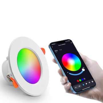 Modern RGB Tuya Smart WiFi LED Ceiling Light - Hot Sale Hotel Mounted Lamp with App Control