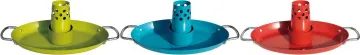 Porcelain Steel Made Chicken Pan with Chicken Stand -Customized Size Accepted