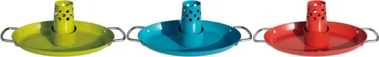 Porcelain Steel Made Chicken Pan with Chicken Stand -Customized Size Accepted