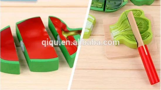 Chinese Imports Wholesale Colorful Fruit cutting&children's intelligence development wooden Toy QQ-LT004