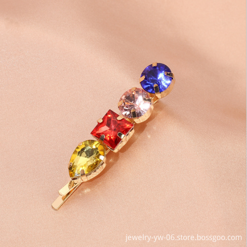 Diamond-Encrusted Rhinestone Beauty Clips for Girls