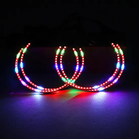 2008-2014 Dodge Challenger Smartphone Controller with DRL/Turn Signal LED Halo Kits RGB Halo Rings