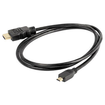 HDMI to Micro HDMI Cable with D-type Connector and High-speed Ethernet