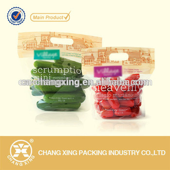 Vegetables Use and Barrier Feature colored zip lock plastic fruit & vegetable bags