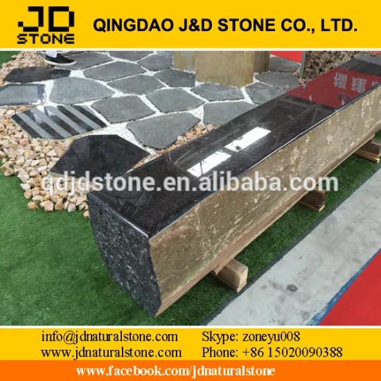 garden stone bench black basalt