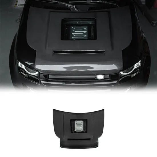 Carbon Fiber Hood Engine Cover for Land Rover Defender L663 110 90 - Plumb 2020+ Accessories