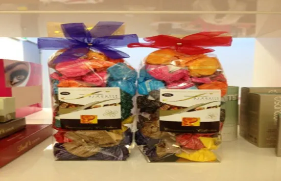 Opp Block Bottom Bags For Candy With Square Bottom Gusset And Ribbon Tie