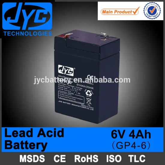 super quality rechargeable lead acid 4ah 6v battery