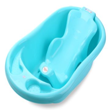 Tab Mandi Pembersihan Bayi Plastik Dengan Bathbed