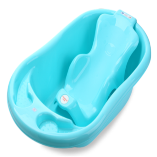 Banheira infantil plástica da limpeza com Bathbed