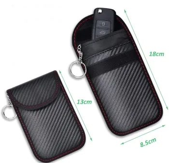 Hot Selling Carbon Fiber Black Keyless Entry Fob Guard - Signal Blocking Case Protector