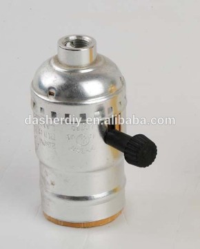 Made in china E26 smooth skirt with switch UL certificate