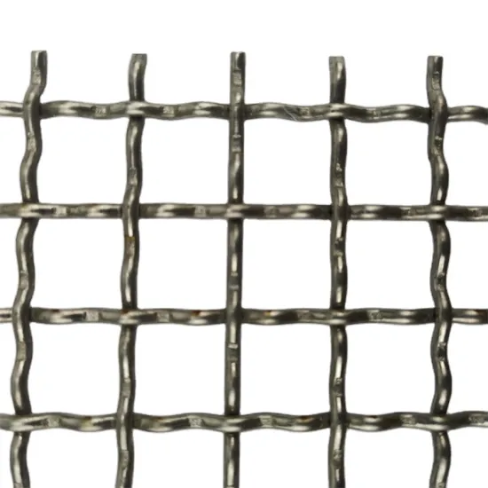 Custom 4x4 inch 17x17 Anti-Rust Crimp Wire Mesh Netting Ore Screen