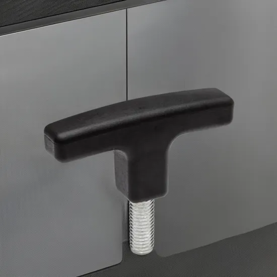 Long Term Supply of Black Plastic T-Handle Mechanical Operation Parts for Machine Tool Accessories