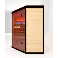 Saiuna de sauna de esquina de 3 pessoas, sala de sauna infravermelho
