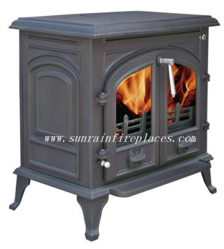 cast iron wood multi fuel stove with boiler(JA072-2B)