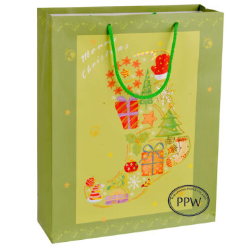 Christmas Santa claus Pattern Gift paper bags