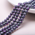 Perles suspendues Imitation des perles de verre en pierre 8 mm 25pcs
