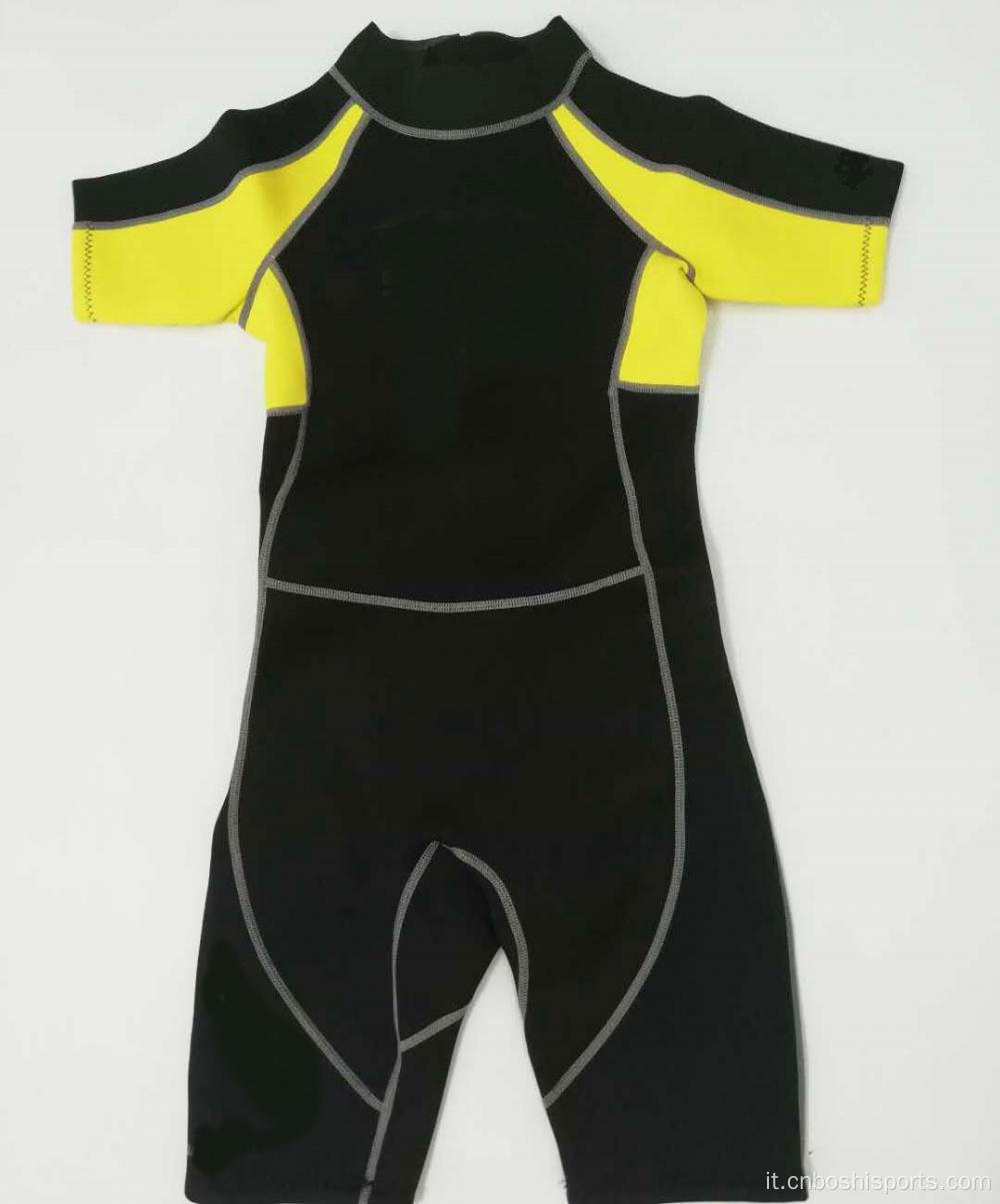 Wetsuit di surf impermeabili da 3 mm abbreviato per il bambino