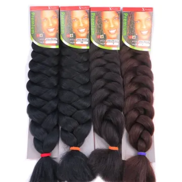 wholesale 82 inch 165g jumbo braiding hair african synthetic crochet yaki braids jumbo crochet braiding hair extensions