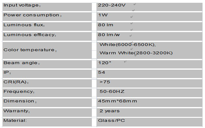 G45 3528 Christmas LED Mini Bulb