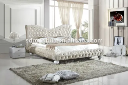 K1830 Modern bedroom furniture fabric bed