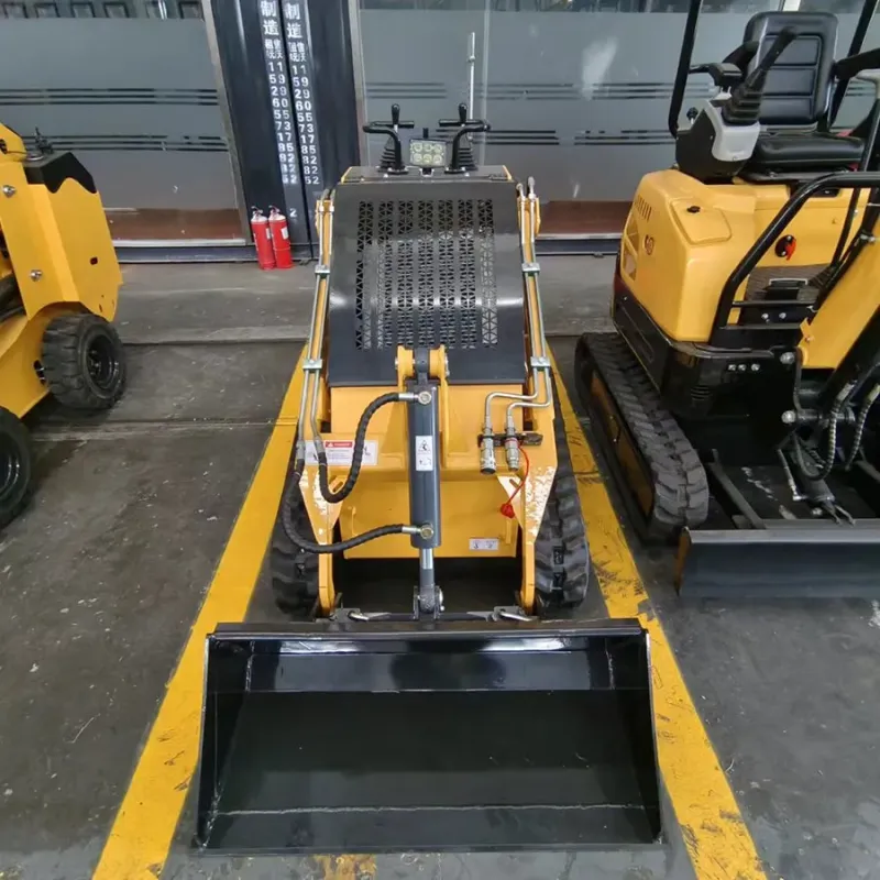 Mini Skid Steer Loader with Trencher Attachment