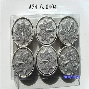 Lovely Snowflake Tealight Candle Winter Holiday Gift Snow Flower