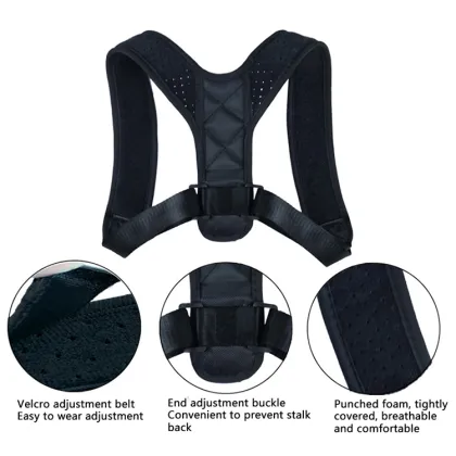 Adjustable back support straightener body posture corrector