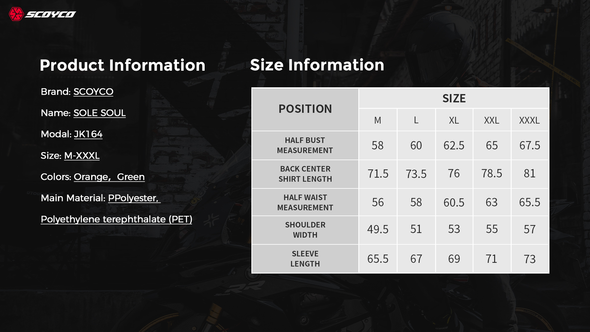 winter motorbike jacket