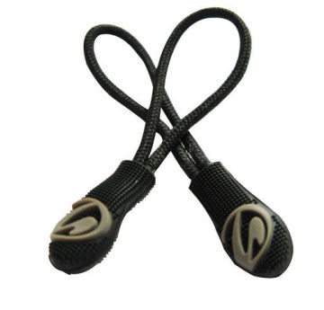Multi Colored Decorative Silicone Zipper Pulls / Pullers With Embossed Logo For Promotion
