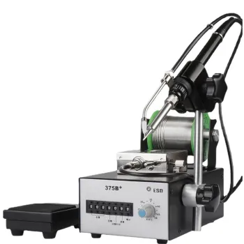 375A Semi-Automatic Foot-Operated Soldering Machine for USB Data Cable Production