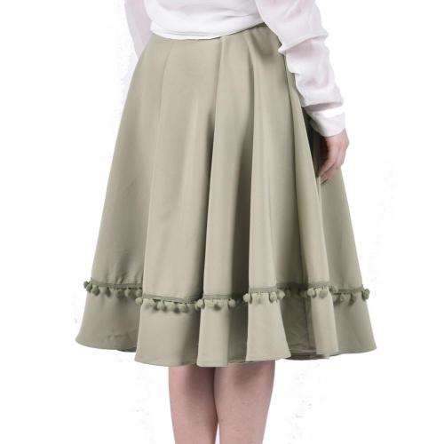 Womens Pleated Mini Skirt girl wearing mini A-line Skirt Factory