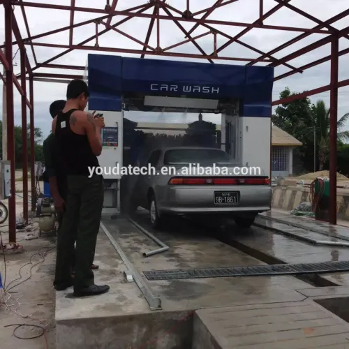Mobile Automatic Car Wash Machine With Foam, Wax And Drying Systems