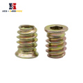 Countersunk hex socket furniture embedded nuts