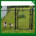 Round post chain link fence