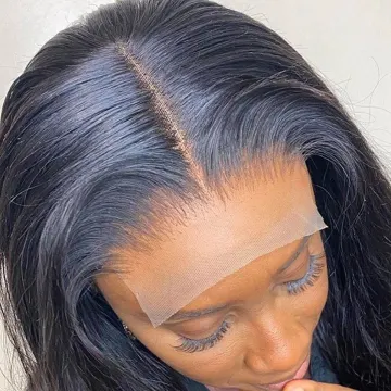 Brazilian Human Hair Kinky Straight Yaki 4x4 5x5 HD Lace Frontal Wigs Natural Virgin Hair Transparent Lace Closure Wig Vendors