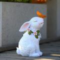 Bunny Holding a Butterfly Solar Light