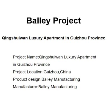 Proyecto de apartamento de lujo de Qingshuiwan en la provincia de Guizhou