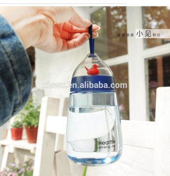 girl & kids lovely portable wholesale cherry plastic water bottle for outdoor travel