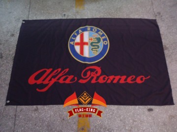 ALFA ROMEO Flag 3x 5ft Polyester free shipping ALFA ROMEO banner