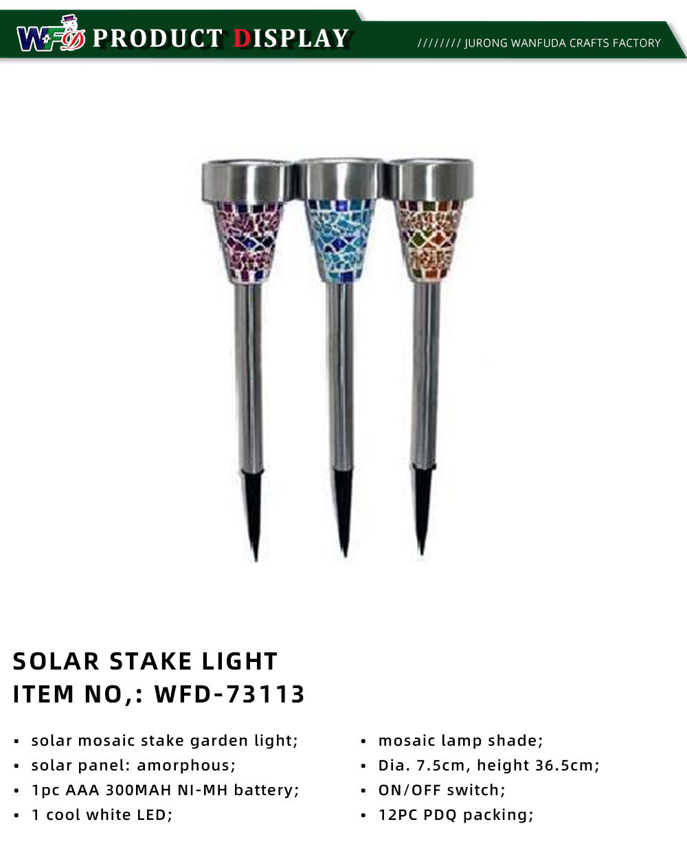 SOLAR LED STRING LIGHT 1-6-X