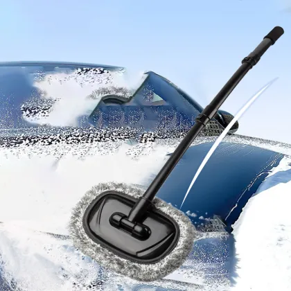 High-Quality Telescopic Car Wash Mop Brush with Rotating Microfiber Chenille