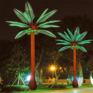 Vendita calda personalizzata in plastica artificiale Coconut Palm Tree Light per Natale
