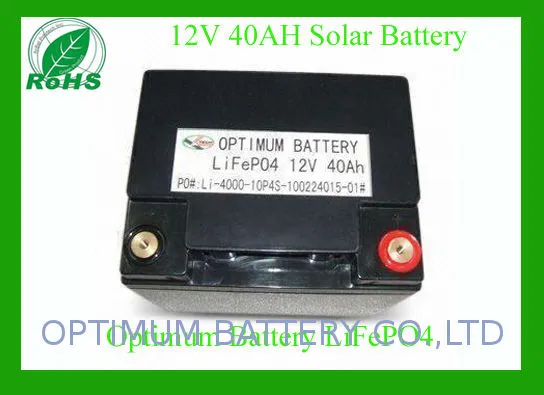 12v 40ah Lithium Iron Phosphate Batteries