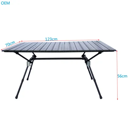 Wholesale Custom Lightweight Folding Aluminum Table for Camping and Picnics