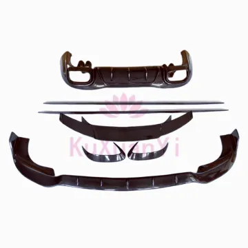 For Mercedes Benz AMG G50 AMG G43 AMG G BS style dry carbon fiber body kit front bar edge side skirt and rear diffuser