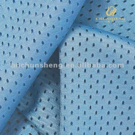 Light Bule 100% Polyester 11x1 Mesh Fabric